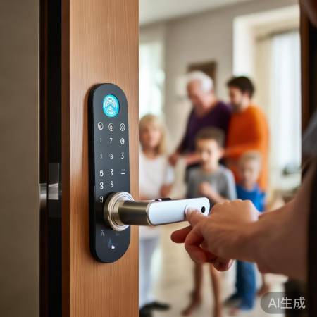 入户门指纹锁，轻松入指纹，智能生活新体验