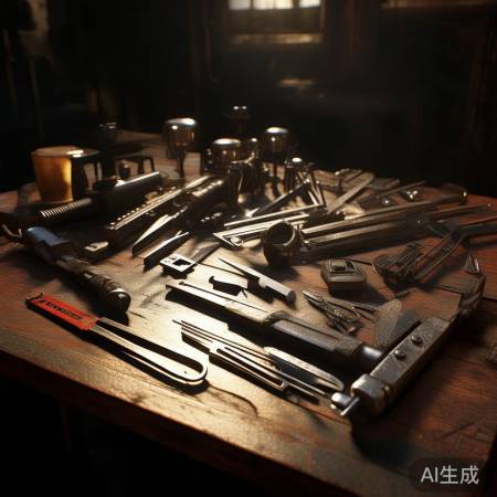 保险柜撬开工具使用图解教程