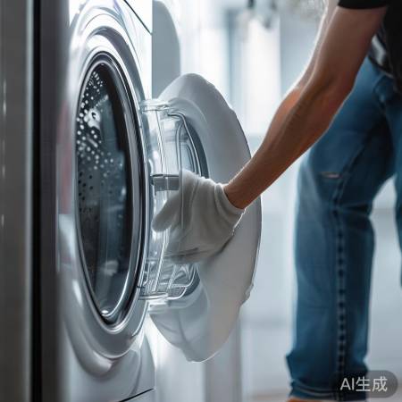 三洋洗衣机弹簧盖板拆卸教程