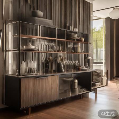 餐边柜冰箱不吊顶,美观实用的家居布局攻略